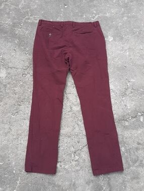 Old Navy Men's Ultimate Slim Built-In Flex Chino Casual Pants Maroon 34x32 c7